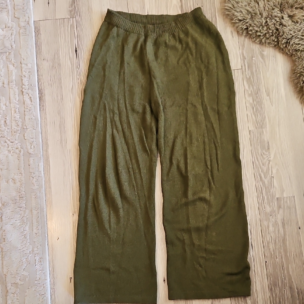 OZMA Carli Sweater Pant, Alpaca Wool, Forest